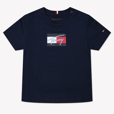 Tommy Hilfiger Baby Jongens T-Shirt In Navy