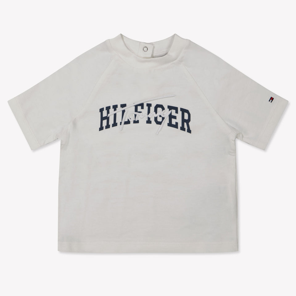 Tommy Hilfiger Baby Jongens T-Shirt In Wit