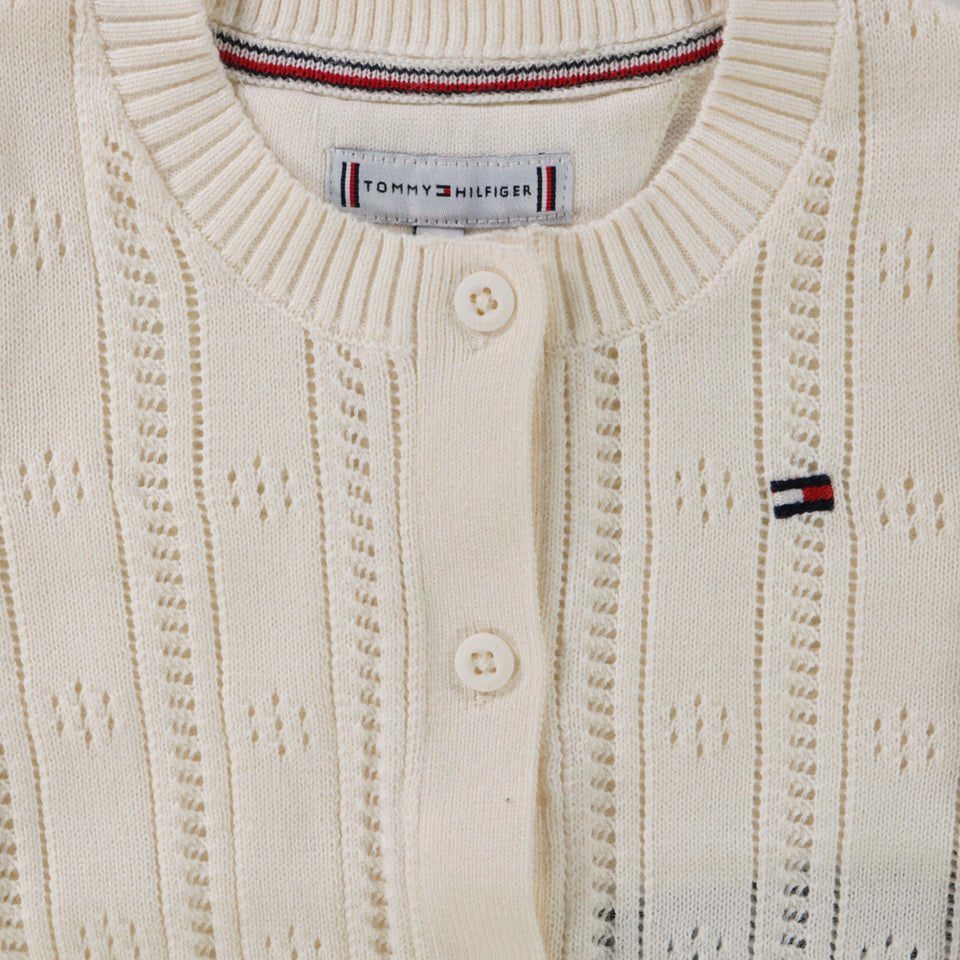 Tommy Hilfiger Baby Meisjes Vest In Creme