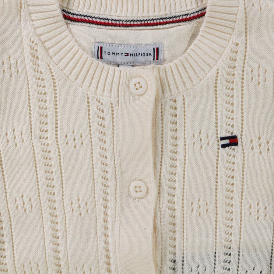 Tommy Hilfiger Baby Meisjes Vest In Creme