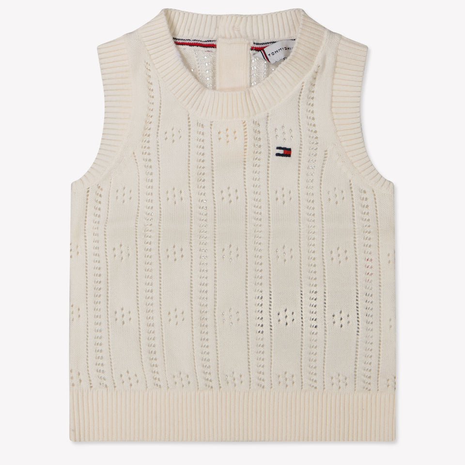 Tommy Hilfiger Baby Meisjes Trui In Creme