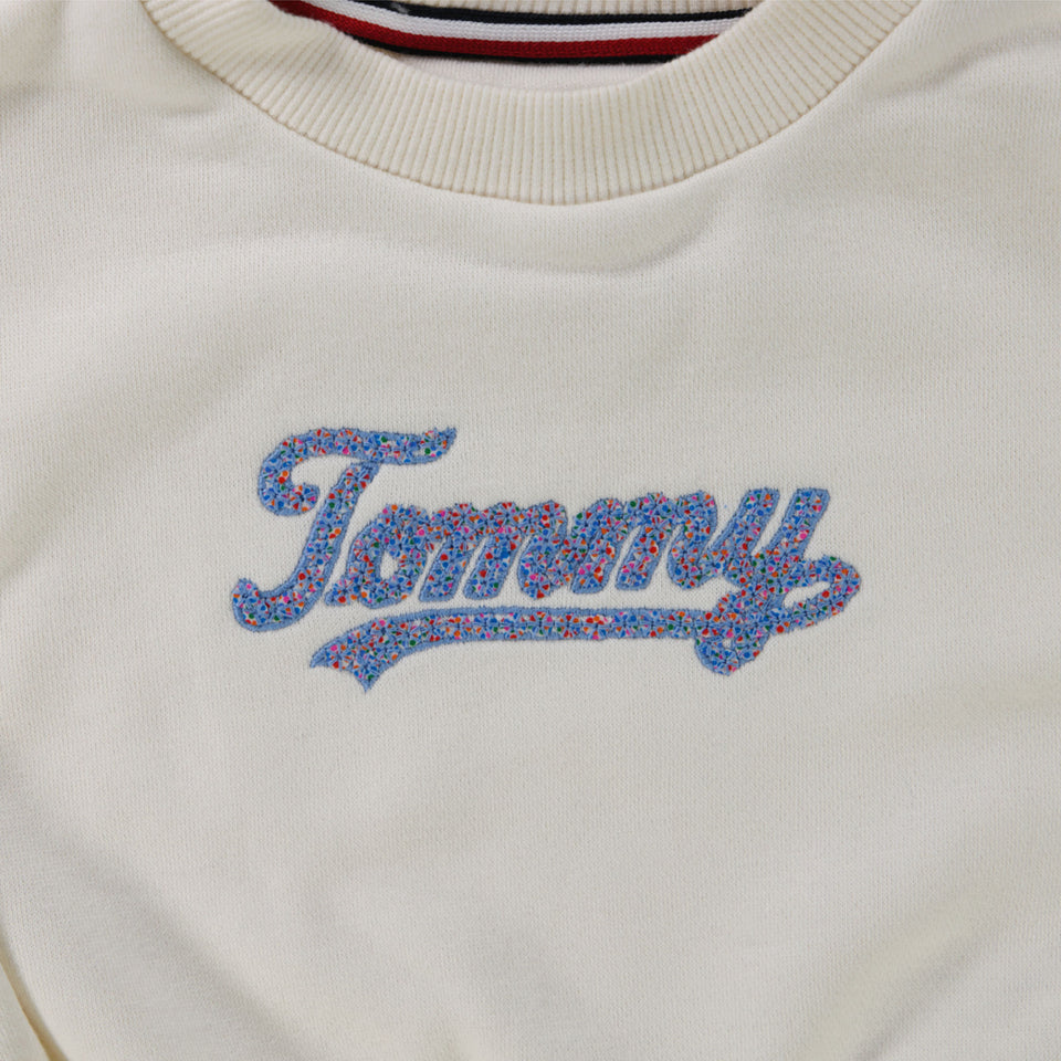 Tommy Hilfiger Baby Meisjes Trui In Off White