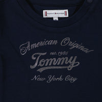 Tommy Hilfiger Baby Meisjes T-Shirt In Navy