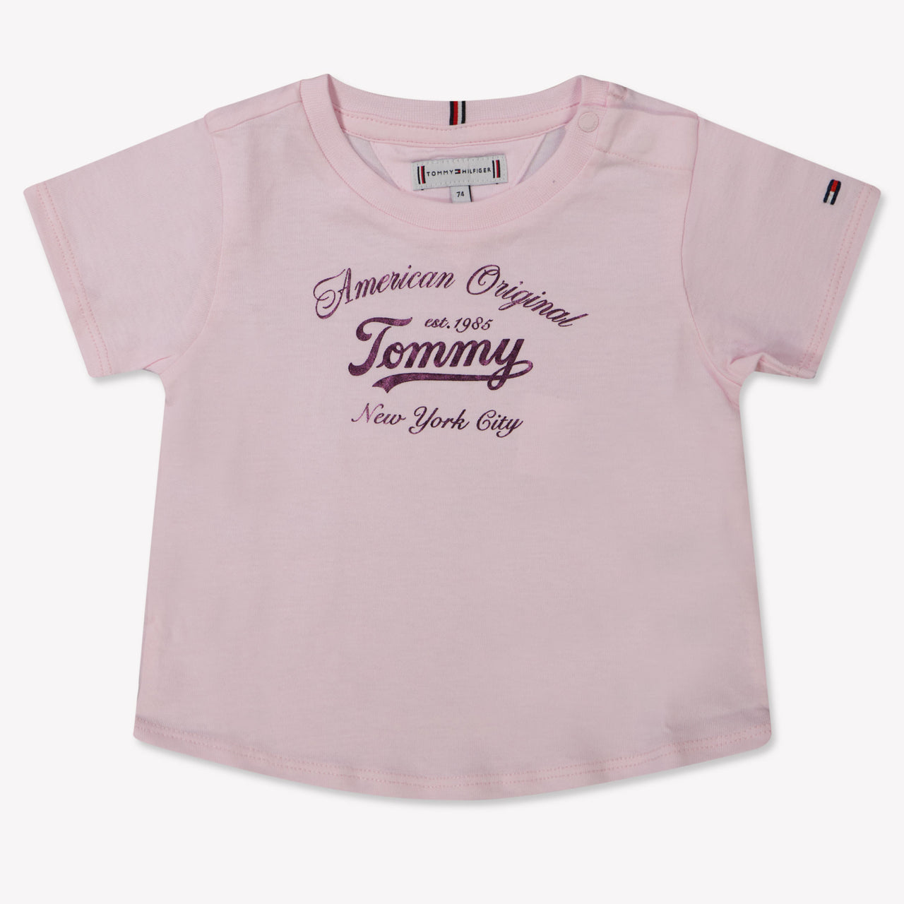 Tommy Hilfiger Baby Meisjes T-Shirt In Licht Roze
