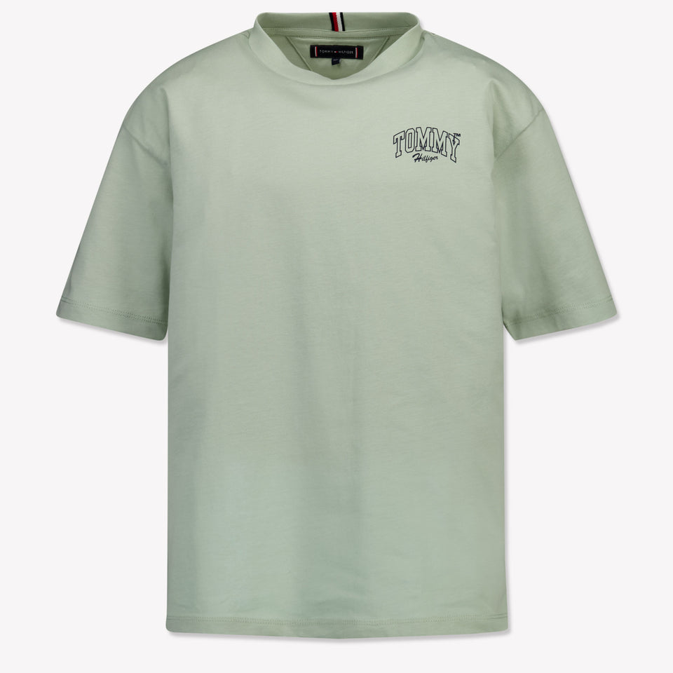 Tommy Hilfiger Kinder Jongens T-Shirt In Licht Groen