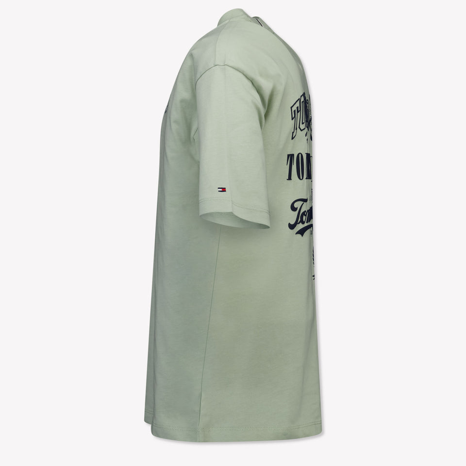 Tommy Hilfiger Kinder Jongens T-Shirt In Licht Groen