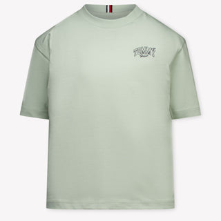 Tommy Hilfiger Kinder Jongens T-Shirt In Licht Groen