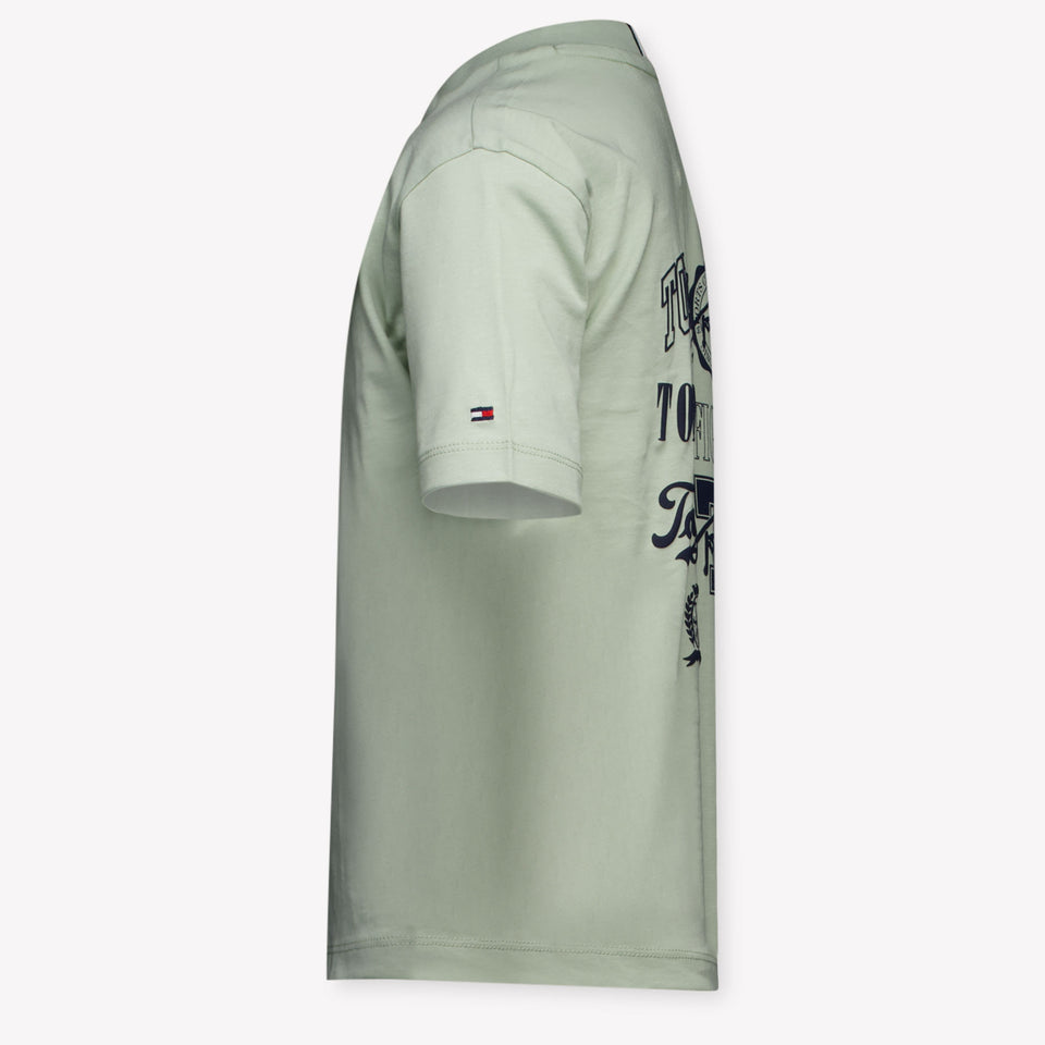 Tommy Hilfiger Kinder Jongens T-Shirt In Licht Groen