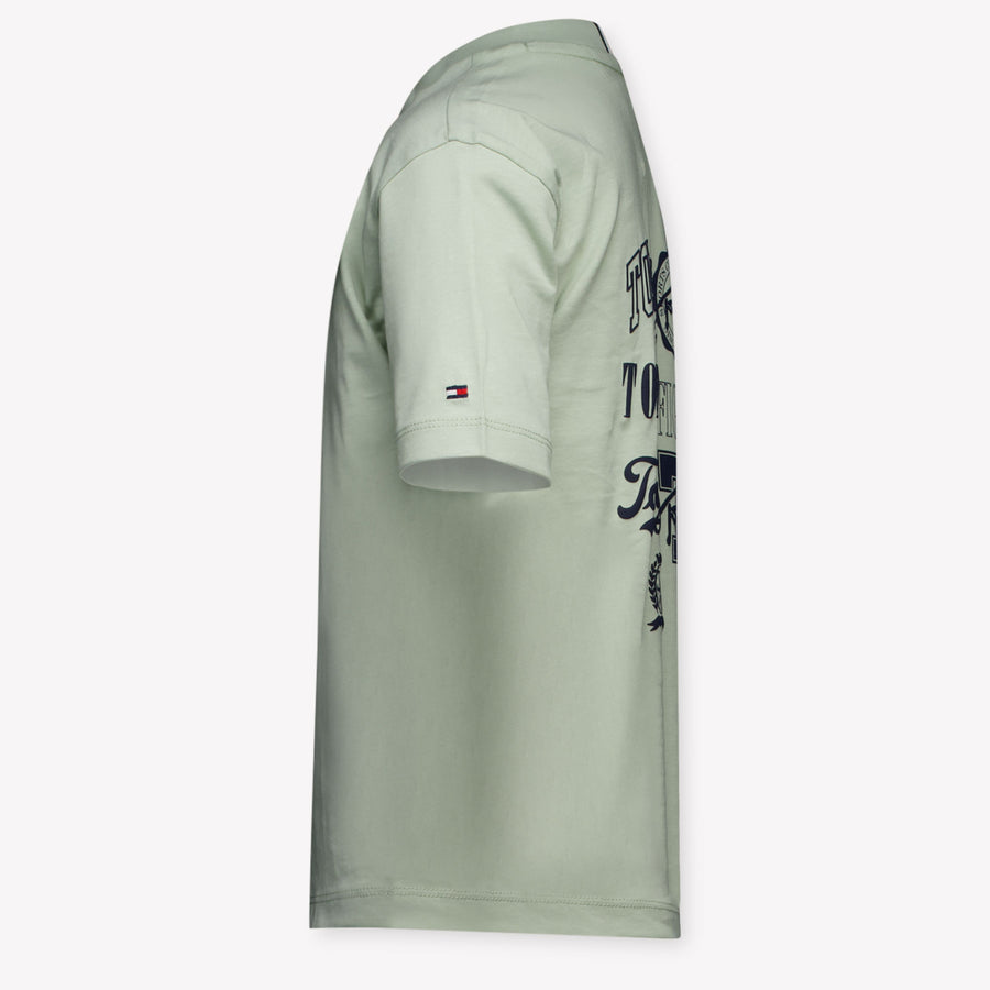 Tommy Hilfiger Kinder Jongens T-Shirt In Licht Groen