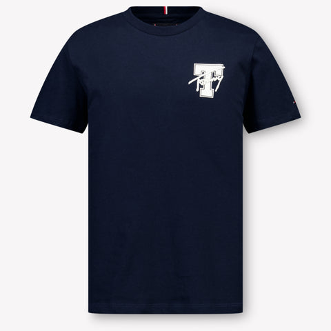 Tommy Hilfiger Kinder Jongens T-Shirt In Navy