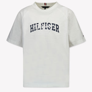 Tommy Hilfiger Kinder Jongens T-Shirt In Wit