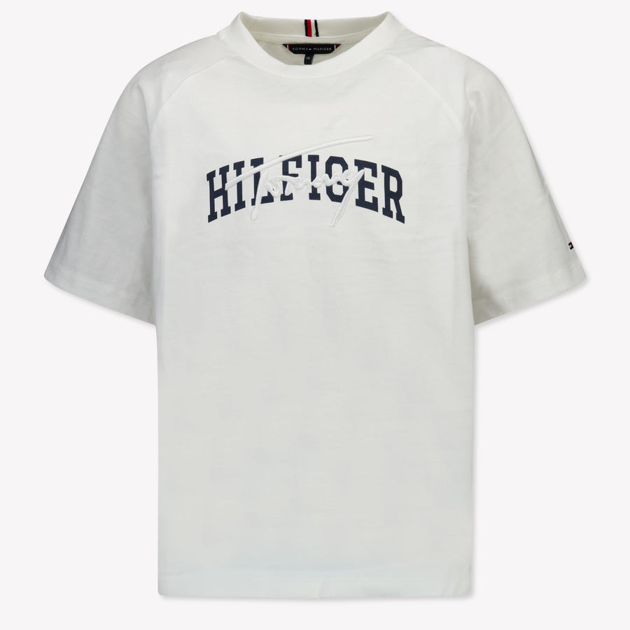 Tommy Hilfiger Kinder Jongens T-Shirt In Wit