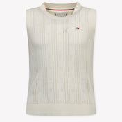 Tommy Hilfiger Kinder Meisjes Vest In Creme