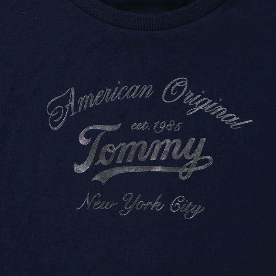 Tommy Hilfiger Kinder Meisjes T-Shirt In Navy