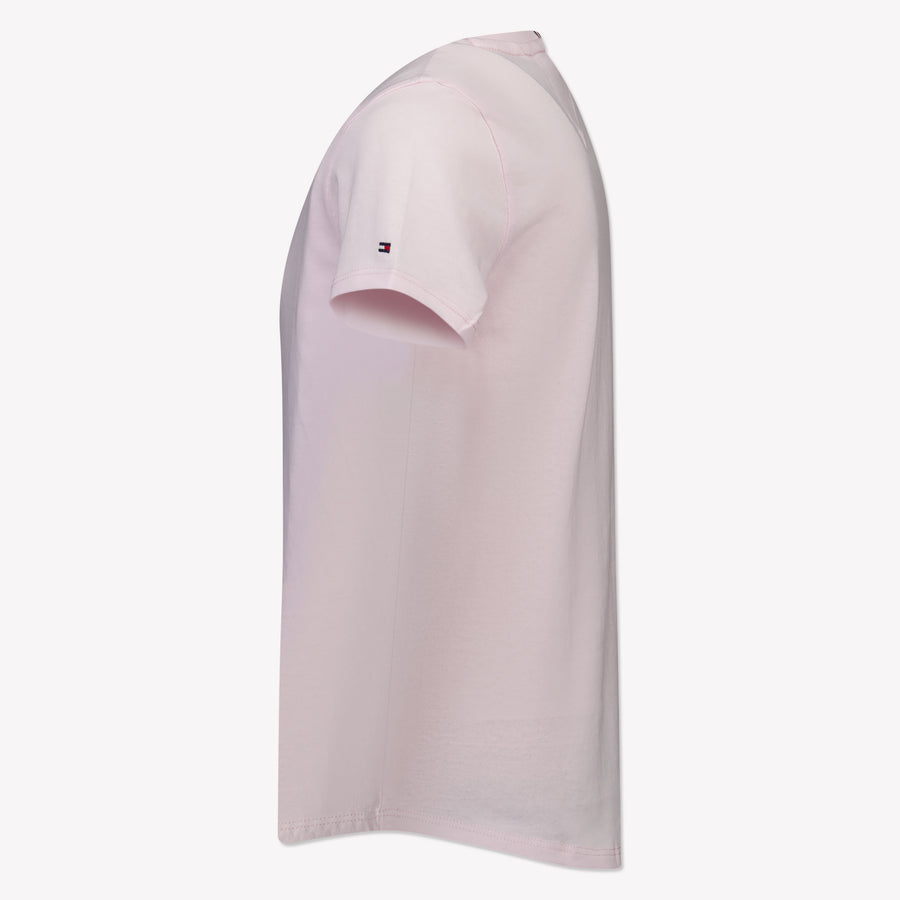 Tommy Hilfiger Kinder Meisjes T-Shirt In Licht Roze