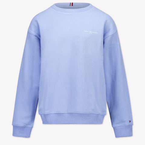 Tommy Hilfiger Kinder Unisex Trui In Licht Blauw