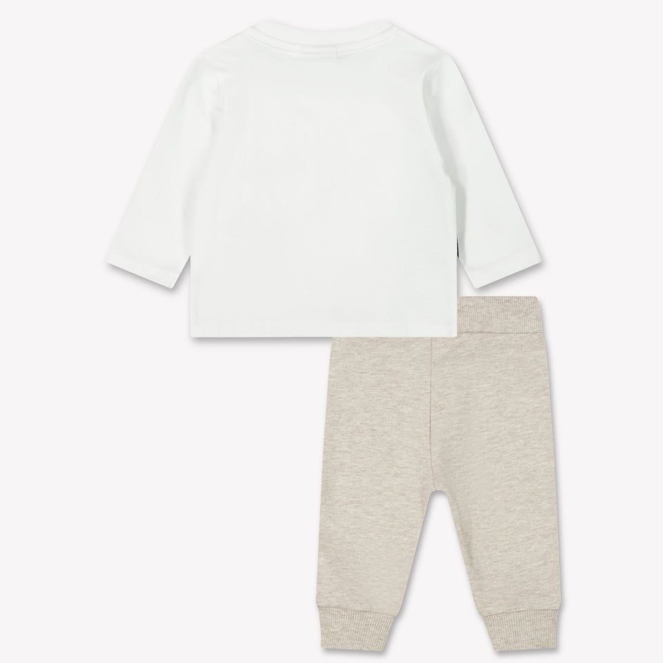 Boss Baby Jongens Joggingpak In Licht Beige