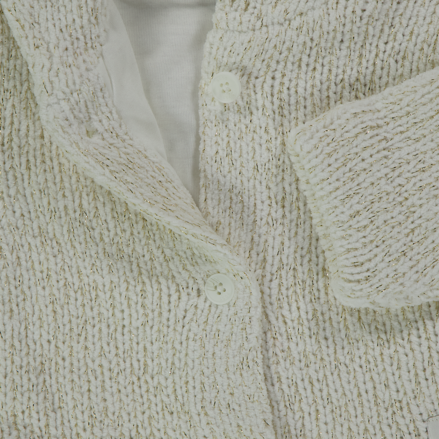 Boss Baby Meisjes Vest In Off White