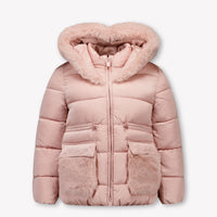 Abel & Lula Kinder Meisjes Winterjas In Licht Roze