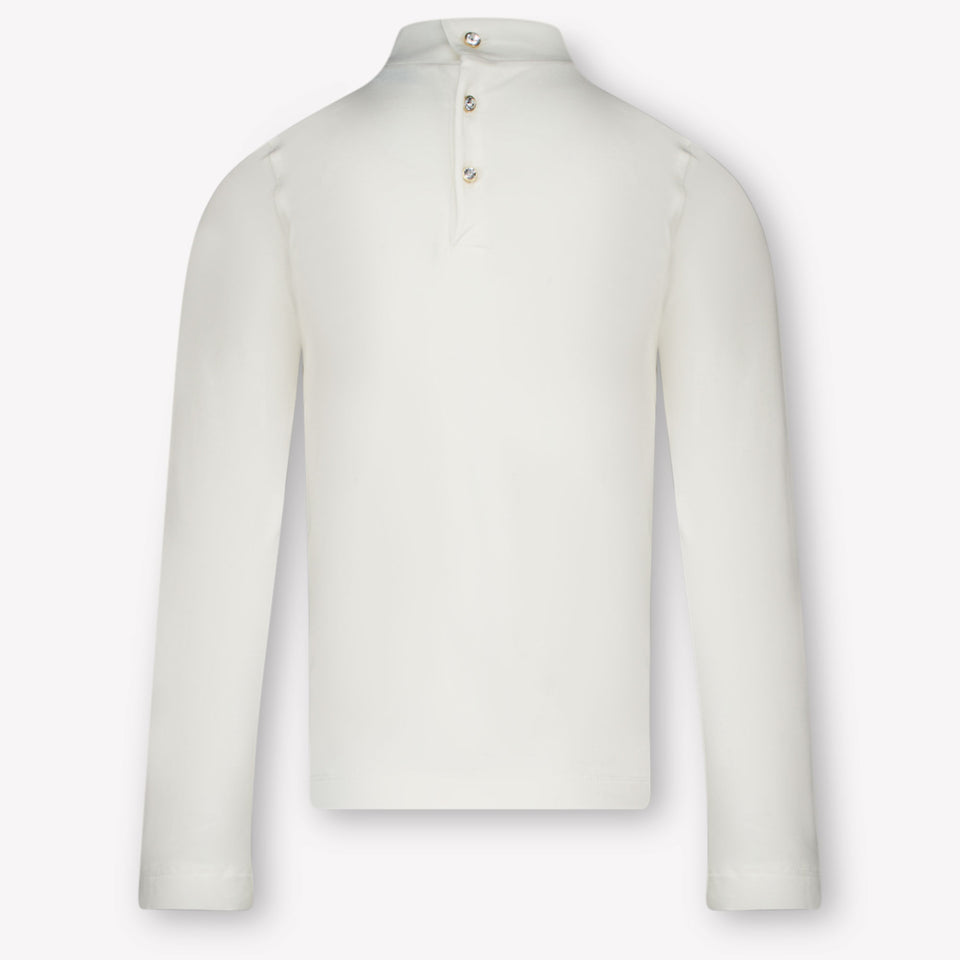 Abel & Lula Kinder Meisjes T-Shirt In Off White