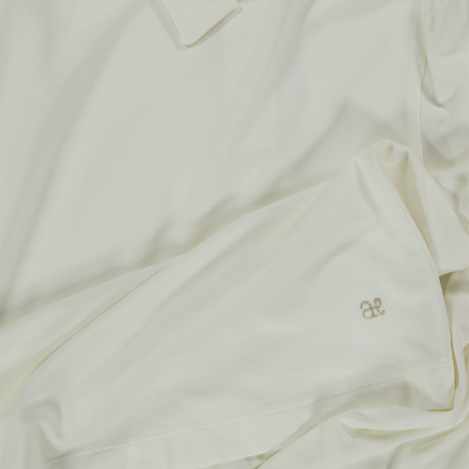 Abel & Lula Kinder Meisjes T-Shirt In Off White