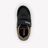 Boss Jongens Sneakers In Zwart