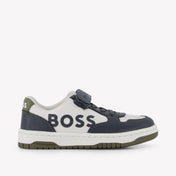 Boss Jongens Sneakers In Grijs