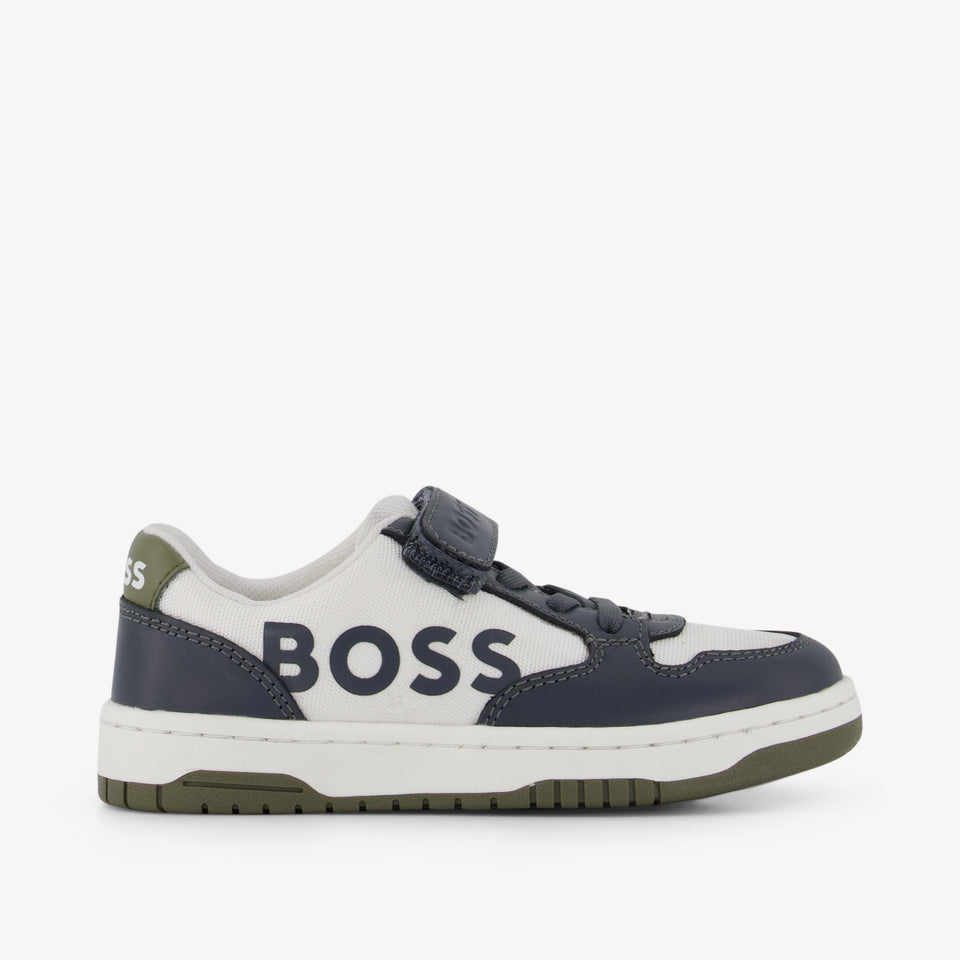 Boss Jongens Sneakers In Grijs