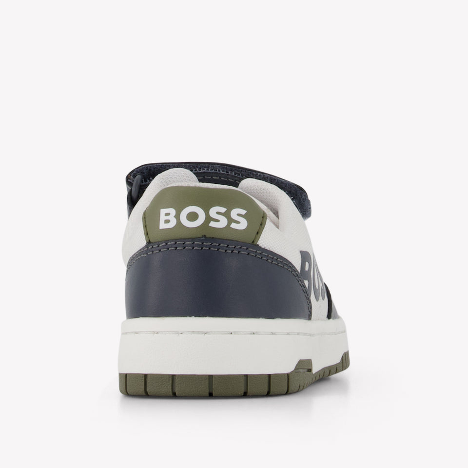 Boss Jongens Sneakers In Grijs
