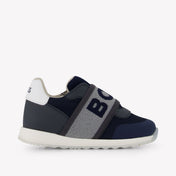 Boss Jongens Sneakers In Navy