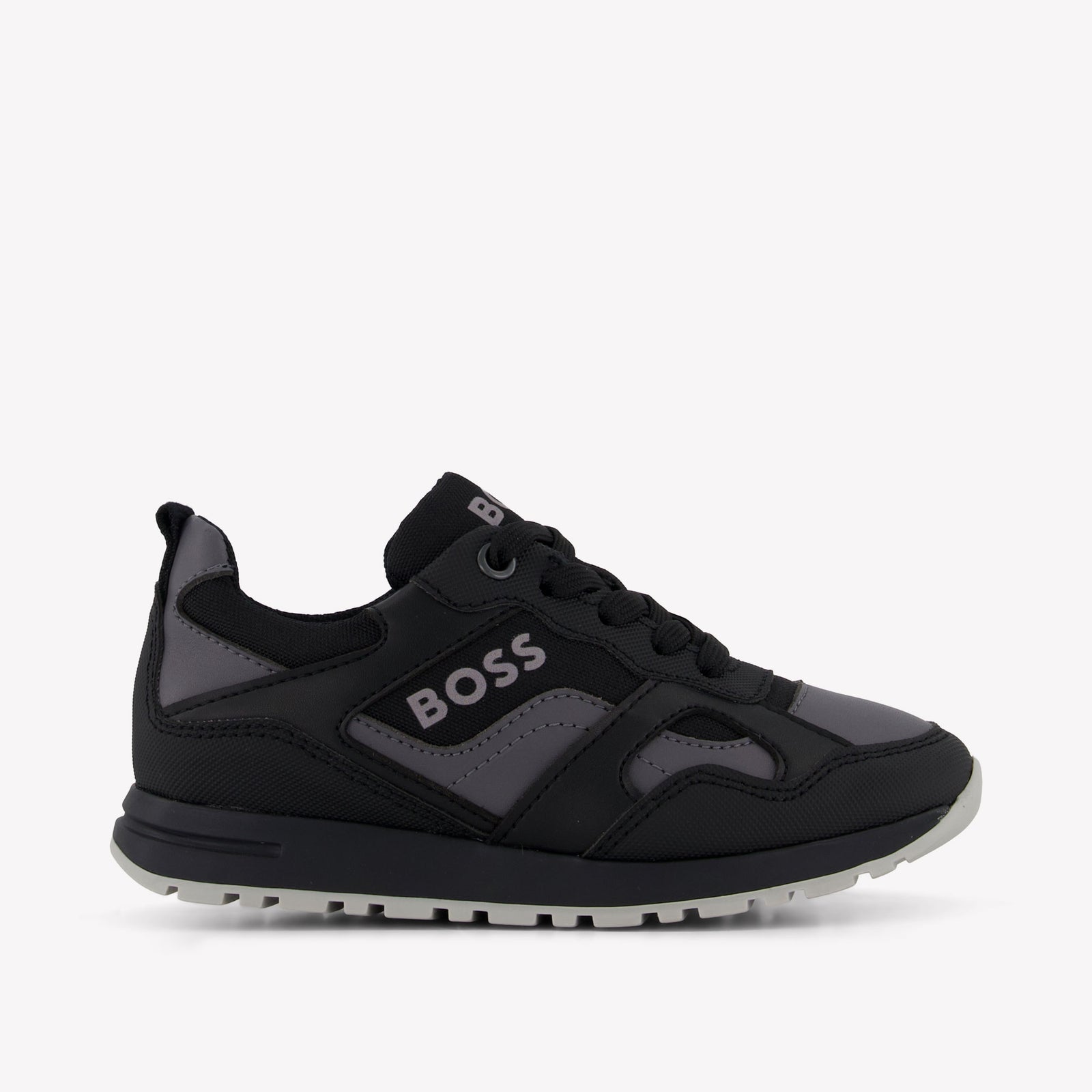 Boss Jongens Sneakers In Zwart