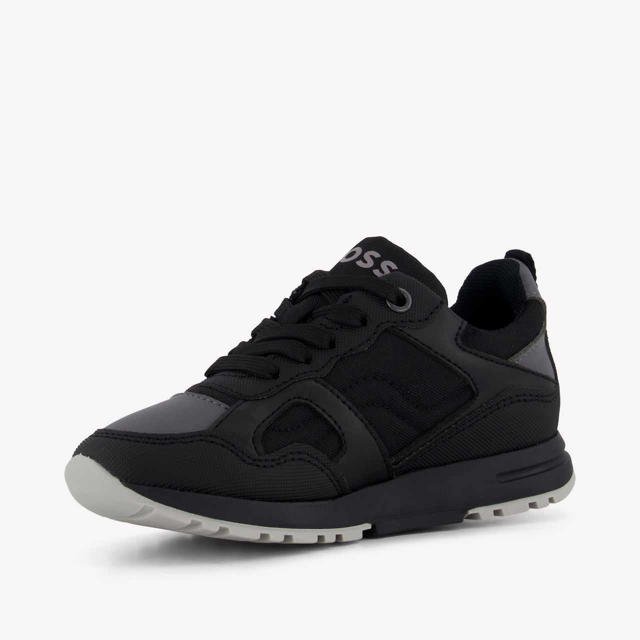Boss Jongens Sneakers In Zwart