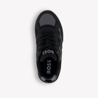 Boss Jongens Sneakers In Zwart