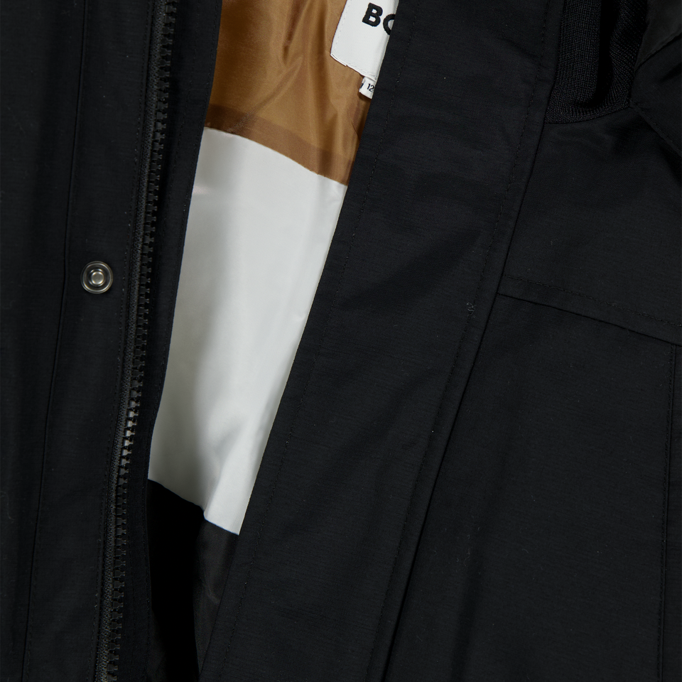 Boss Kinder Jongens Winterjas In Zwart