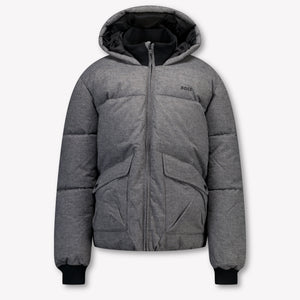 Boss Kinder Jongens Winterjas In Antraciet
