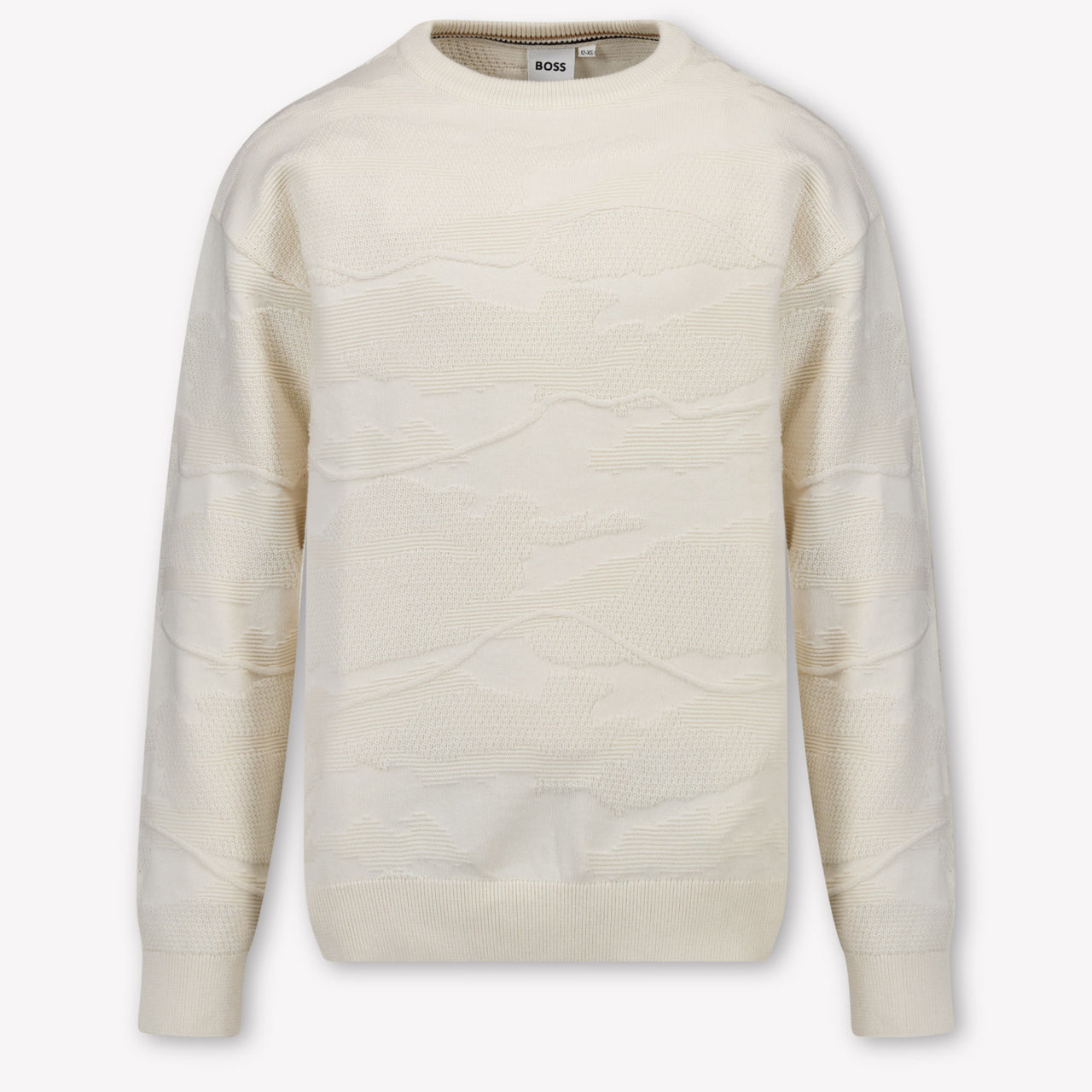 Boss Kinder Jongens Trui In Licht Beige