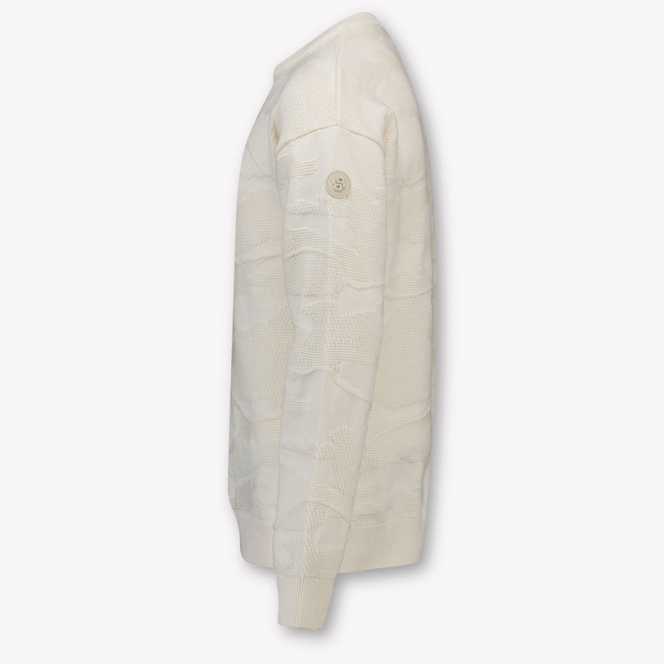Boss Kinder Jongens Trui In Licht Beige