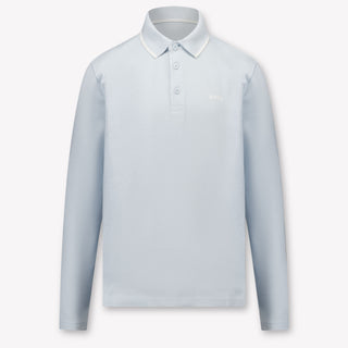 Boss Kinder Jongens Polo In Licht Blauw
