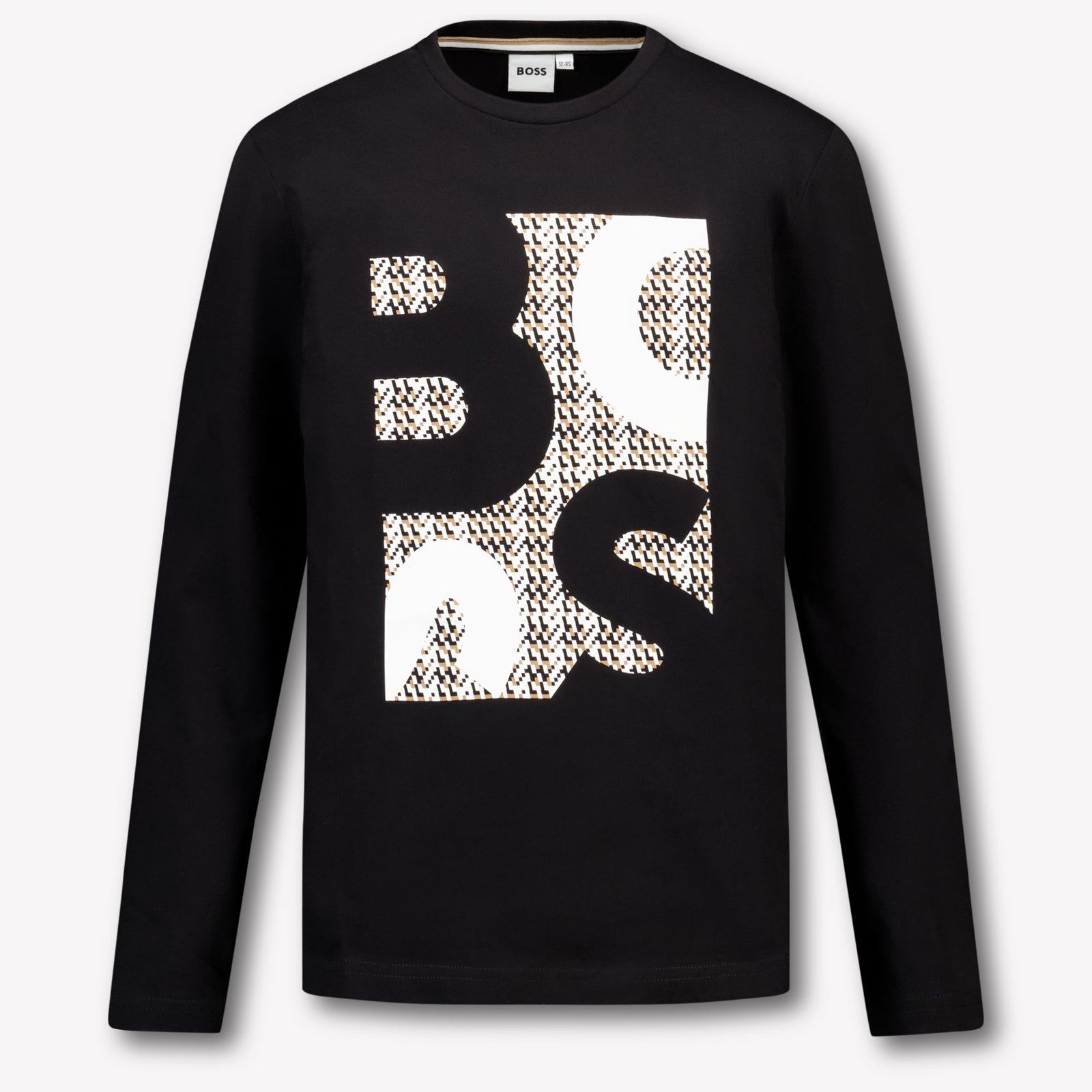 Boss Kinder Jongens T-Shirt In Zwart