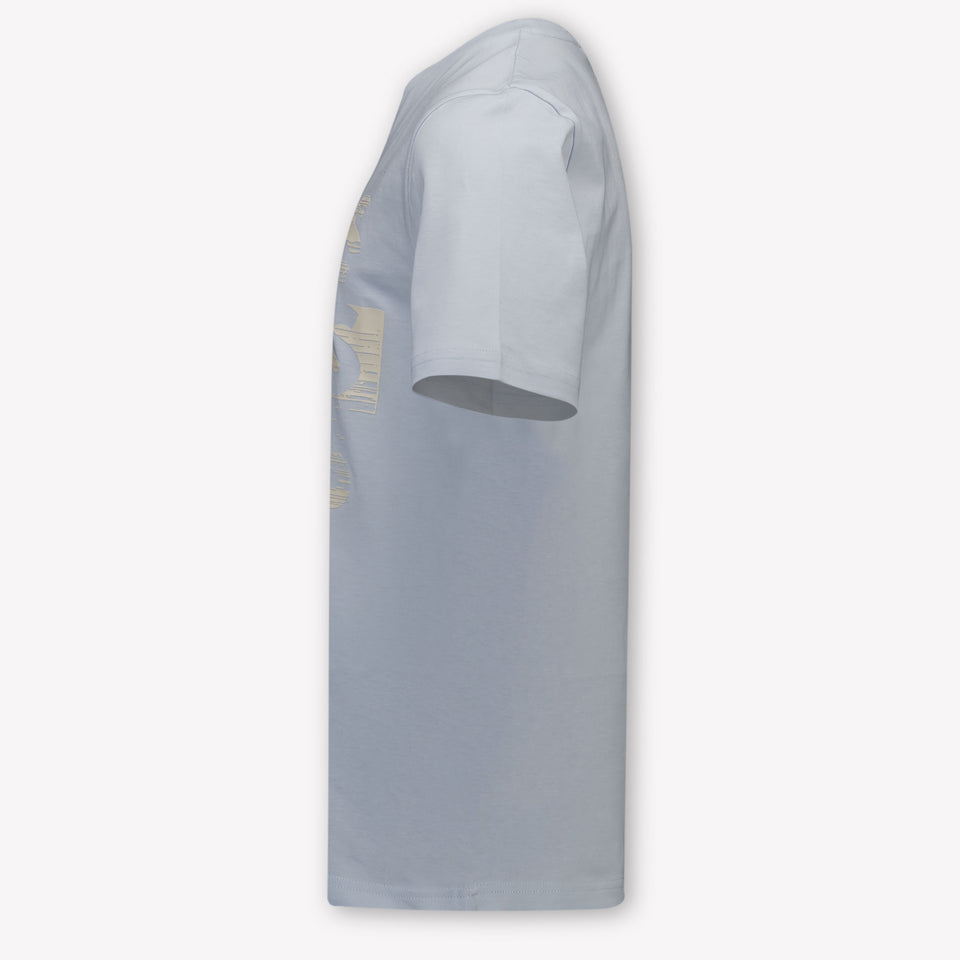 Boss Kinder Jongens T-Shirt In Licht Blauw
