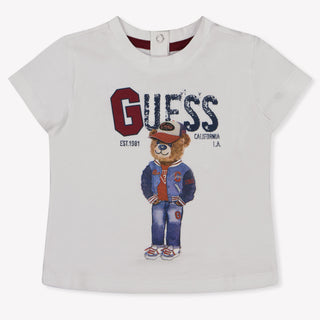 Guess Baby Jongens T-Shirt In Wit