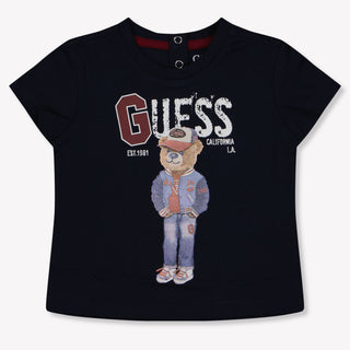 Guess Baby Jongens T-Shirt In Navy