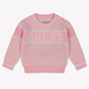 Guess Baby Meisjes Trui In Licht Roze