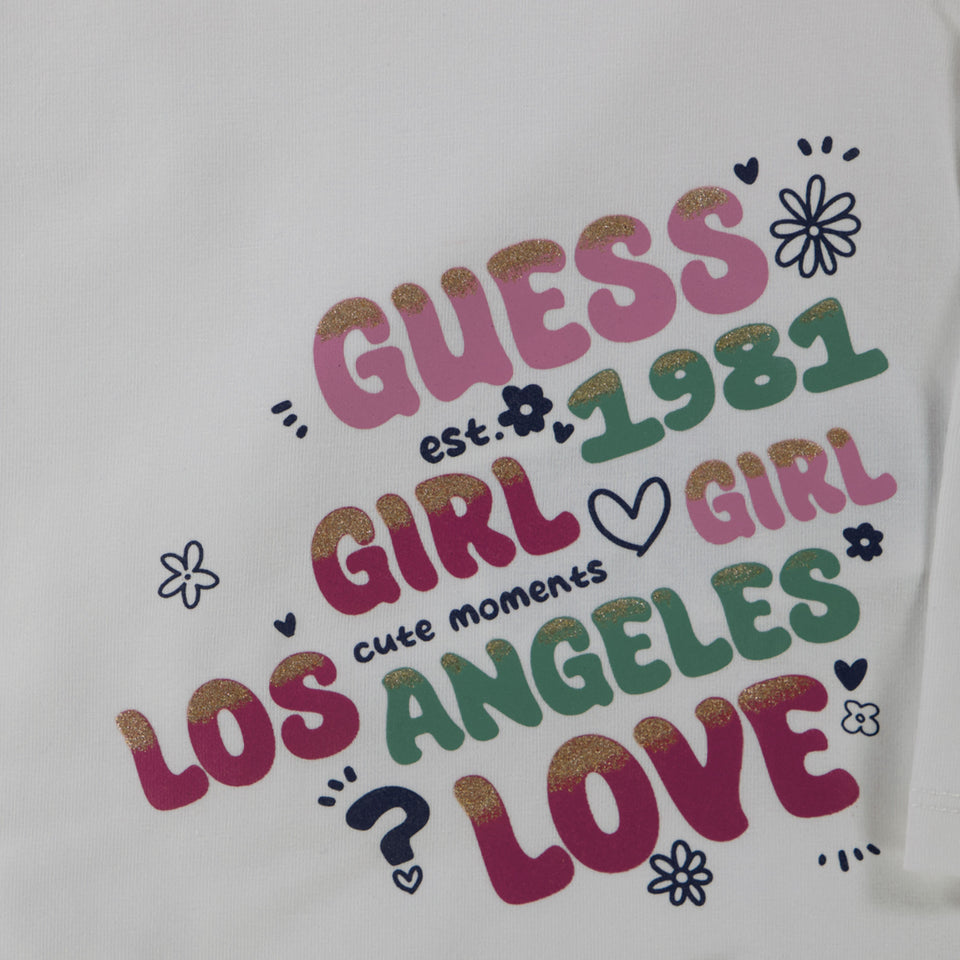 Guess Baby Meisjes T-Shirt In Wit