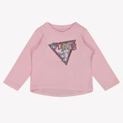 Guess Baby Meisjes T-Shirt In Licht Roze