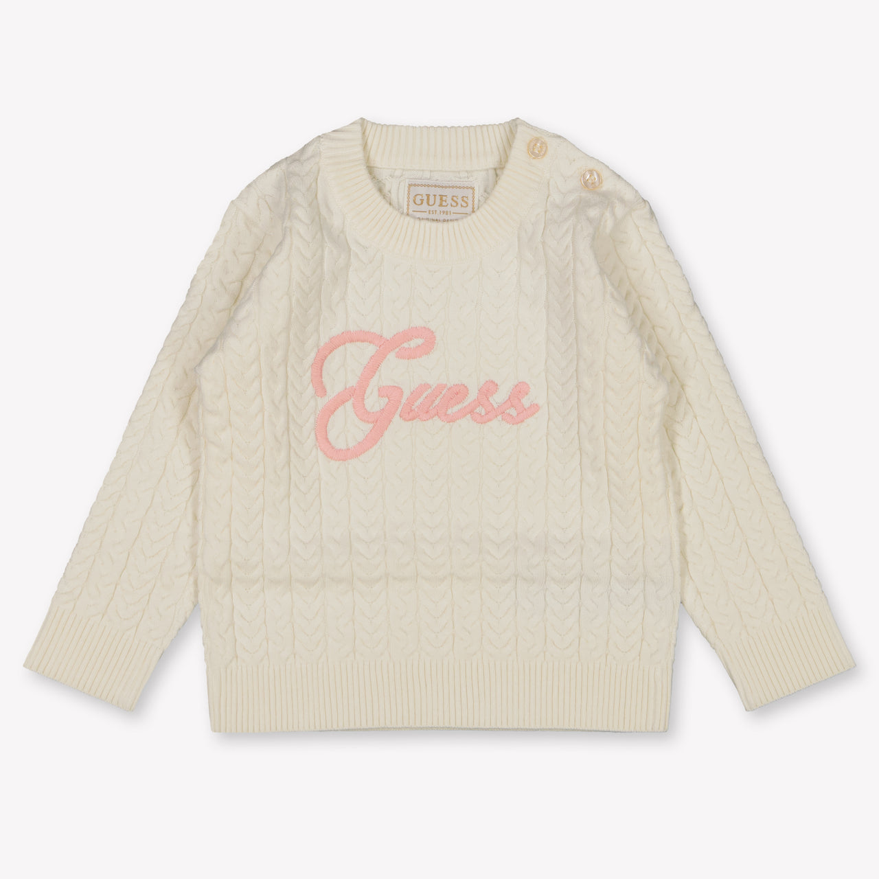 Guess Baby Meisjes Trui In Off White