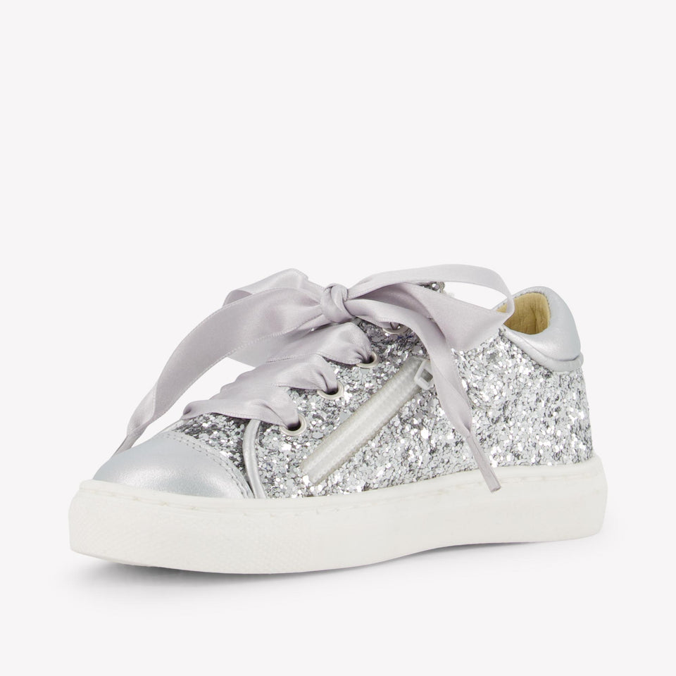 Andanines Meisjes Sneakers In Zilver