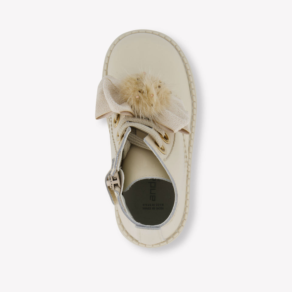 Andanines Meisjes Laarzen In Beige
