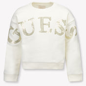 Guess Kinder Meisjes Trui In Off White