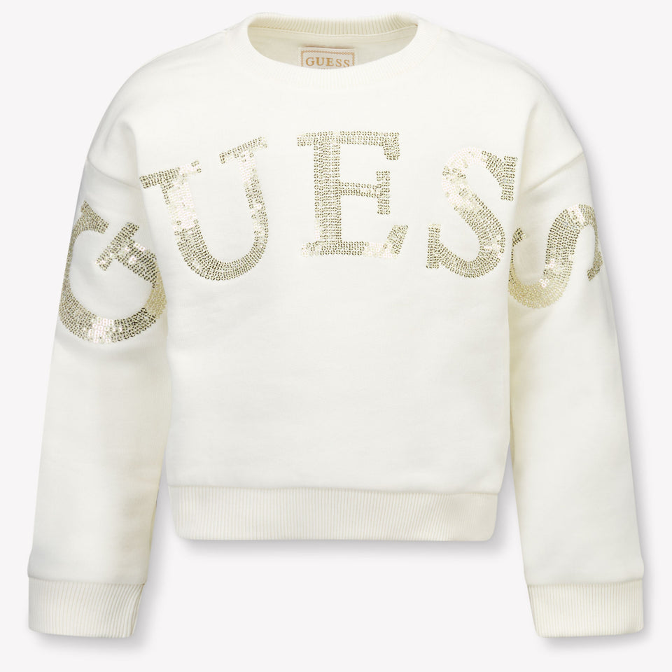 Guess Kinder Meisjes Trui In Off White